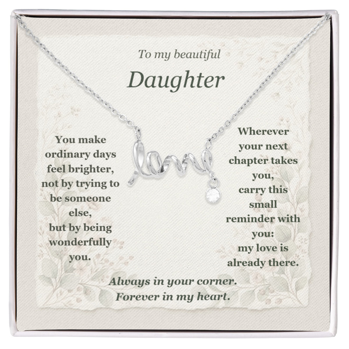 To My Lovely Daugther