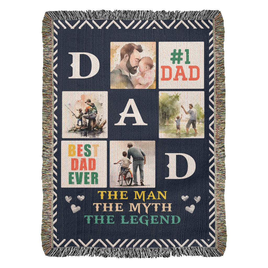 Best Dad Ever - Woven Blanket
