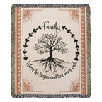 Family Roots - Celtic Tree Woven Blanket