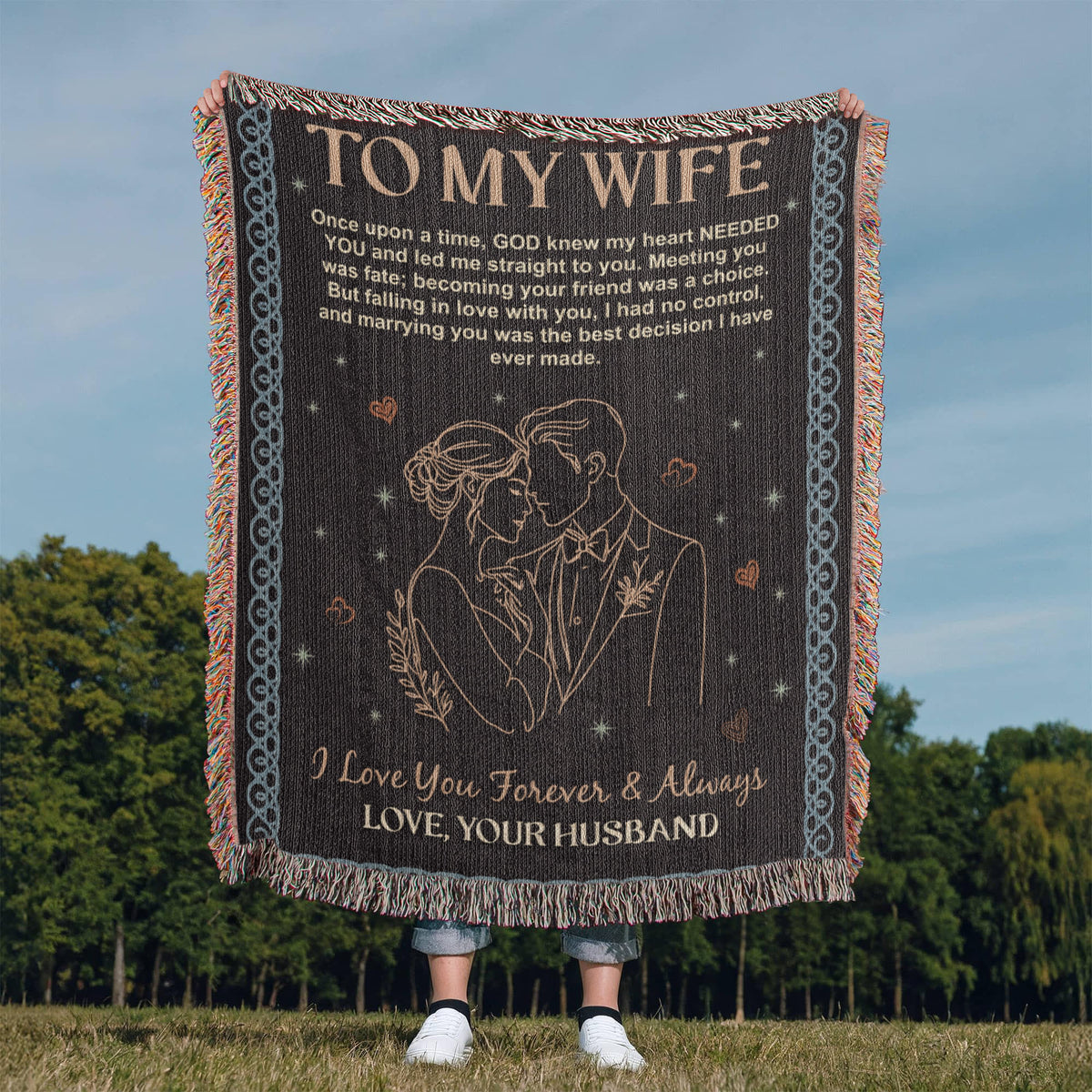 To My Wife - Heirloom Woven Blanket