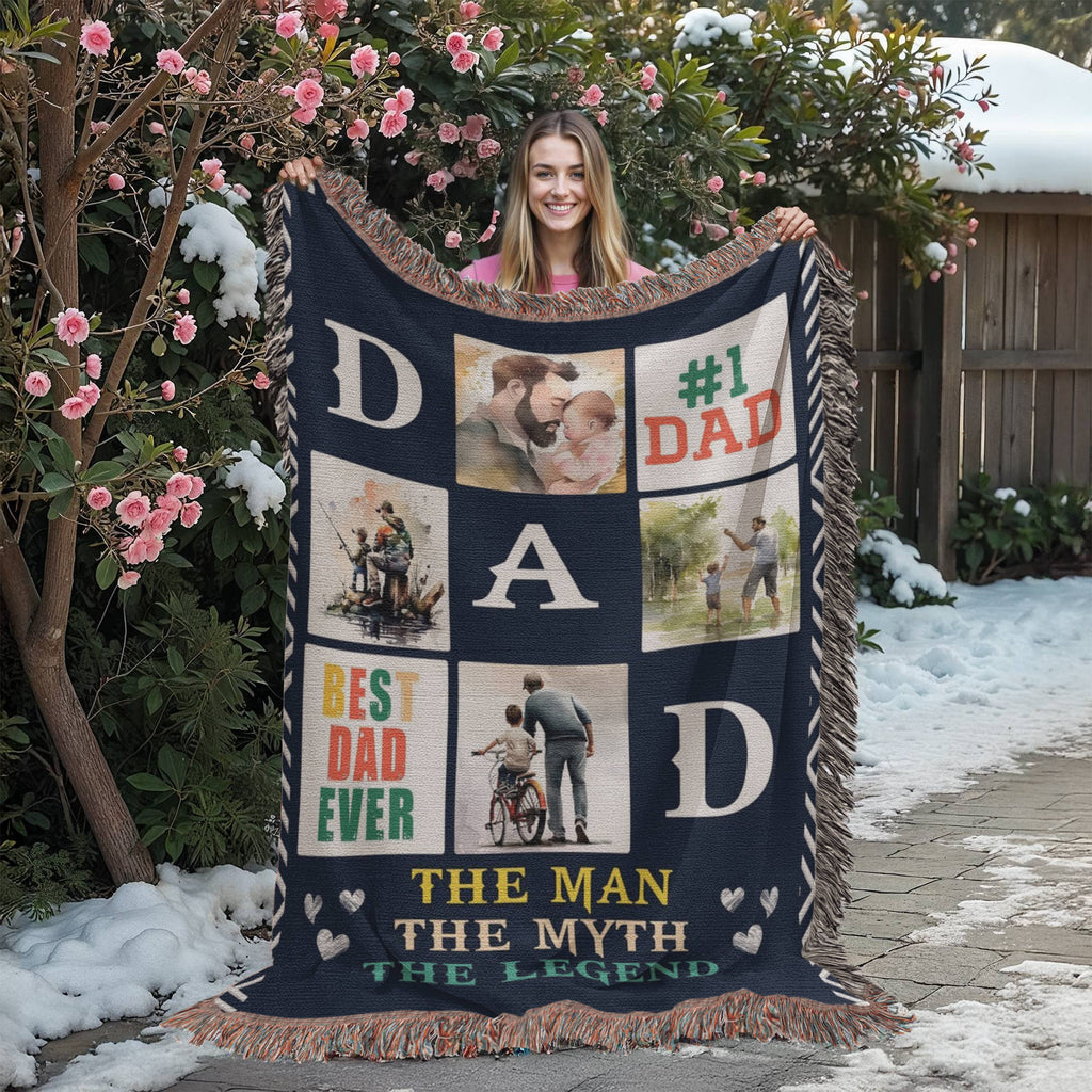 Best Dad Ever - Woven Blanket